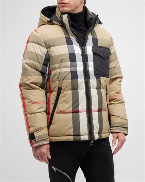 burberry rutland|Burberry Men's Rutland Check Reversible Puffer Jacket.